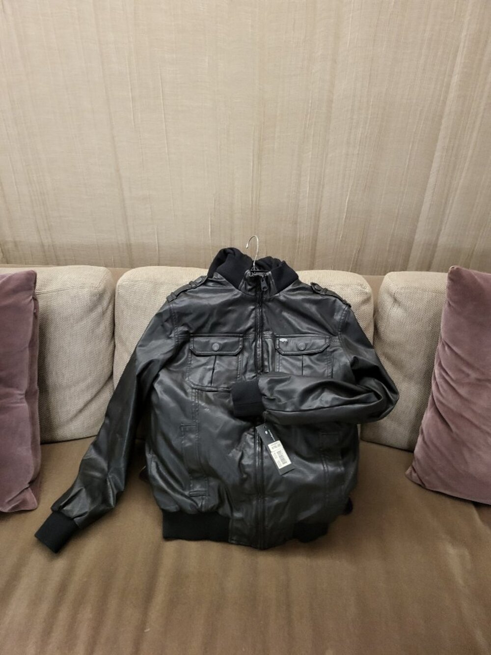 Buffalo black non-leather jacket